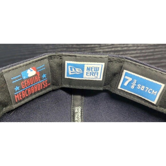 New Era MLB Baseball Cap Atlanta Braves 59FIFTY Fitted 7 3/8 Rare Shadow Stitch - Picture 6 of 6